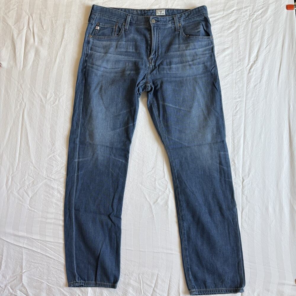 AG Adriano Goldschmied Men’s The Graduate Blue Straight Leg Jeans